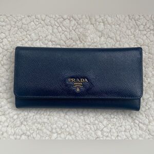 VGC PRADA LONG WALLET IN MIDNIGHT